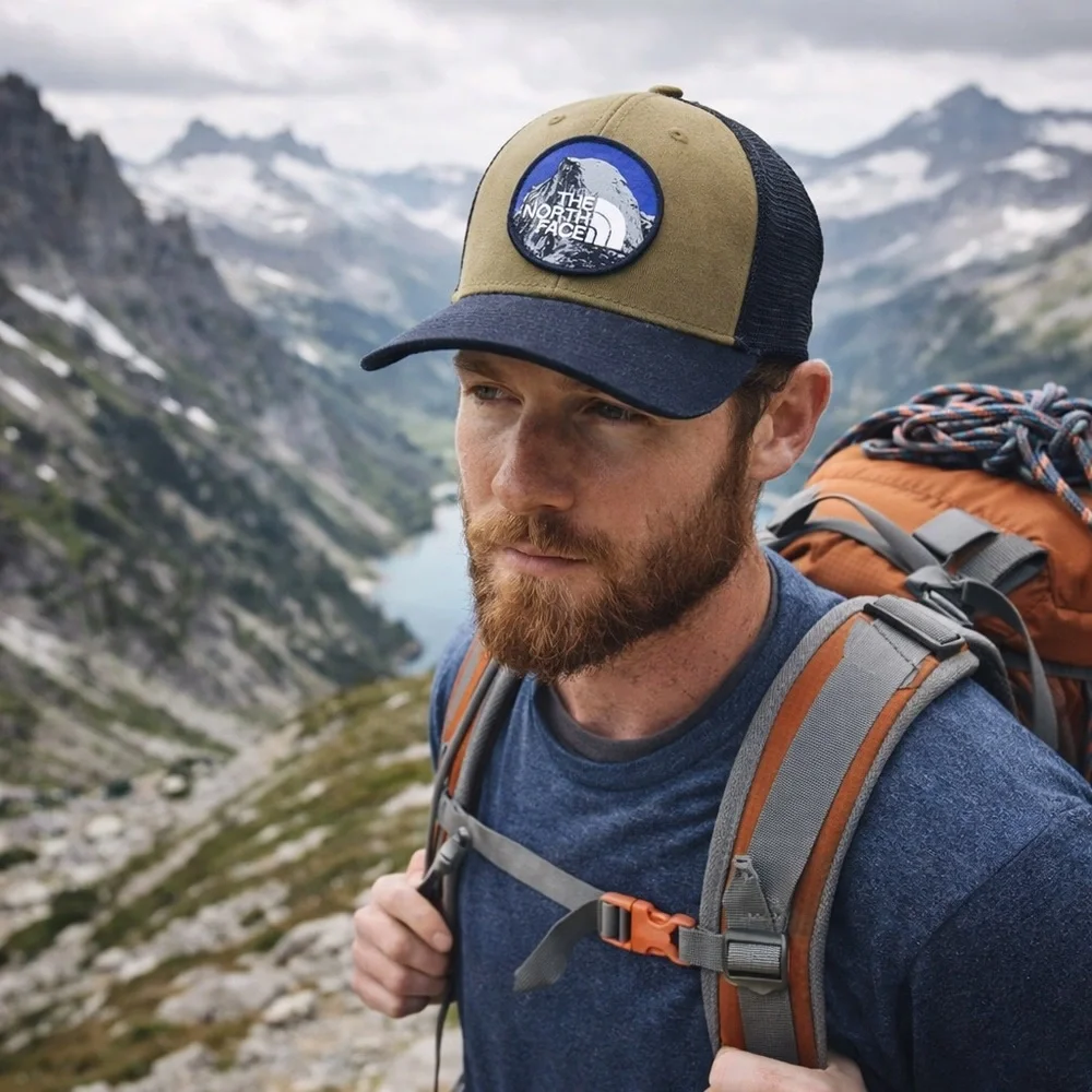 North Face Men's Olive/Black Mudder Military Trucker Style Hat